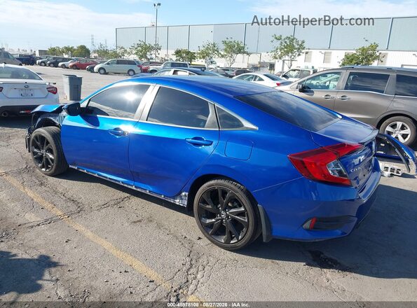 2HGFC2F82KH554991 2019 HONDA CIVIC Blue უკანა მარცხენა
