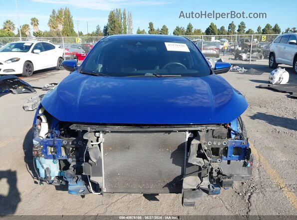 2HGFC2F82KH554991 2019 HONDA CIVIC Blue უკანა სალონის ხედი