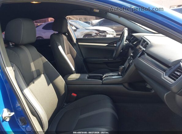 2HGFC2F82KH554991 2019 HONDA CIVIC Blue წინა სალონის ხედი