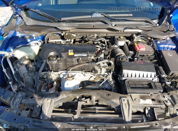 2HGFC2F82KH554991 2019 HONDA CIVIC Blue უკანა ხედი