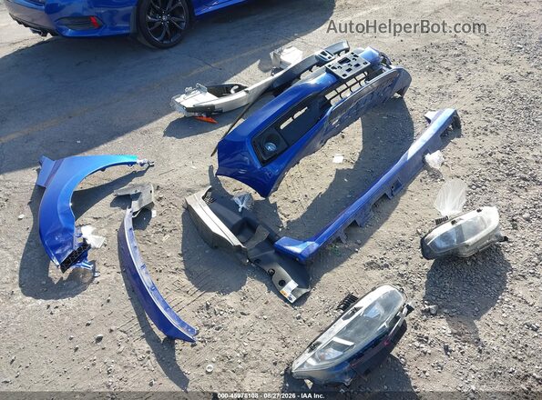 2HGFC2F82KH554991 2019 HONDA CIVIC Blue ხელსაწყოთა პანელის ხედი