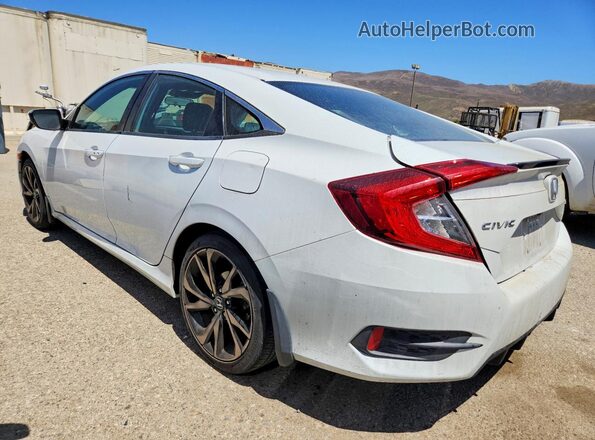 2HGFC2F82KH581298 2019 HONDA CIVIC White Rear left