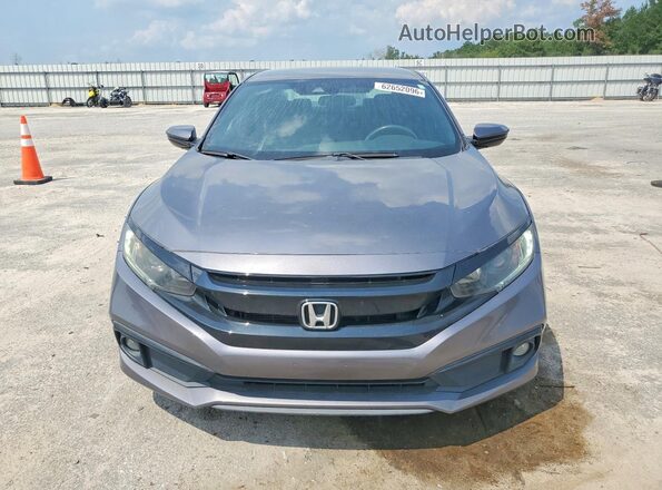 2HGFC2F82KH589501 2019 HONDA CIVIC Gray Вид спереду