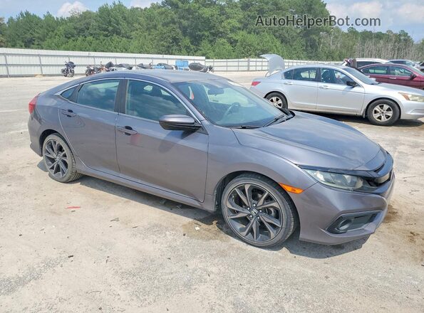 2HGFC2F82KH589501 2019 HONDA CIVIC Gray Передня права чверть