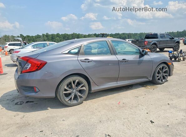2HGFC2F82KH589501 2019 HONDA CIVIC Gray Задня права чверть