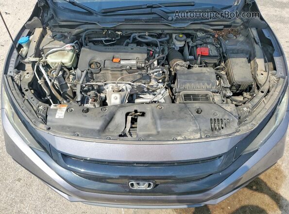 2HGFC2F82KH589501 2019 HONDA CIVIC Gray Вид задньої частини салону