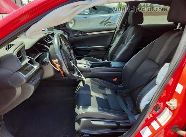 2HGFC2F82KH593127 2019 HONDA CIVIC Red Front interior view