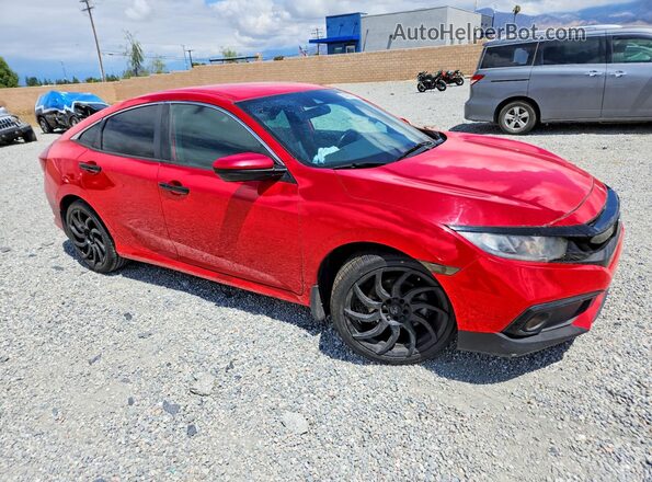 2HGFC2F82KH593127 2019 HONDA CIVIC Red Front right