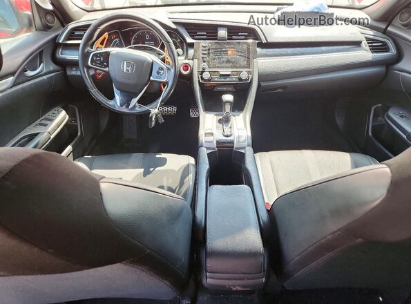 2HGFC2F82KH593127 2019 HONDA CIVIC Red Dashboard view