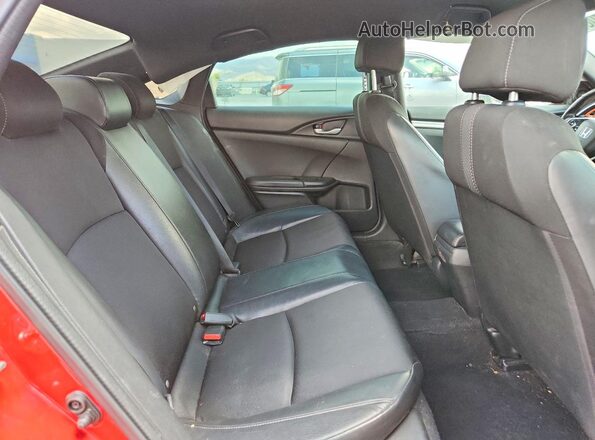2HGFC2F82KH593127 2019 HONDA CIVIC Red Rear seats view