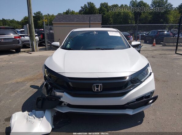 2HGFC2F82LH534158 2020 HONDA CIVIC White Instrument cluster view