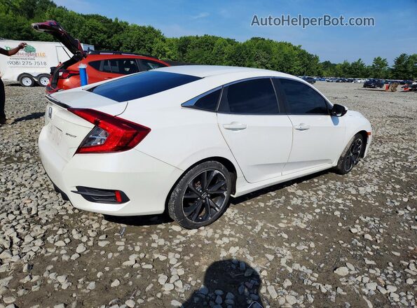 2HGFC2F82LH545130 2020 HONDA CIVIC White Trasero derecho