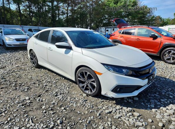 2HGFC2F82LH545130 2020 HONDA CIVIC White Delantero derecho