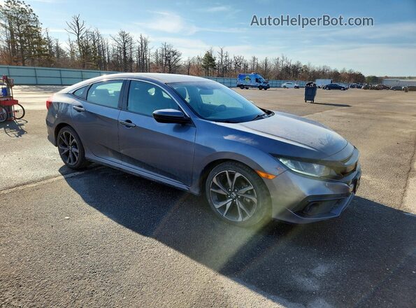 2HGFC2F82LH549467 2020 HONDA CIVIC Gray Przód prawy