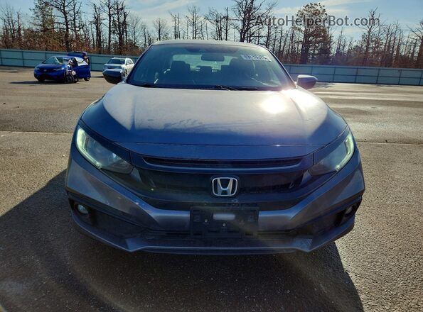 2HGFC2F82LH549467 2020 HONDA CIVIC Gray Widok z przodu