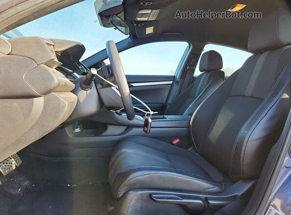 2HGFC2F82LH549467 2020 HONDA CIVIC Gray Widok wnętrza z przodu