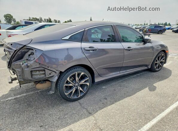 2HGFC2F82MH535201 2021 HONDA CIVIC Gray უკანა მარჯვენა