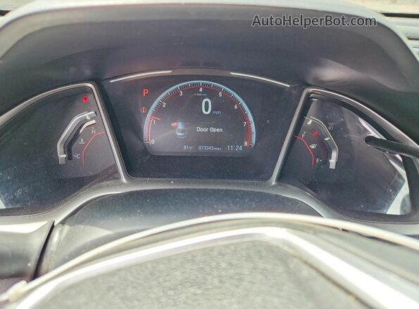 2HGFC2F82MH535201 2021 HONDA CIVIC Gray ხელსაწყოთა პანელის ხედი