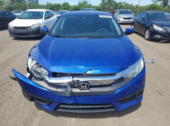 2HGFC2F83JH023295 2018 HONDA CIVIC Blue Front view