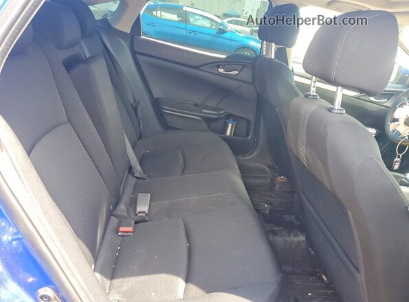 2HGFC2F83JH023295 2018 HONDA CIVIC Blue Rear seats view