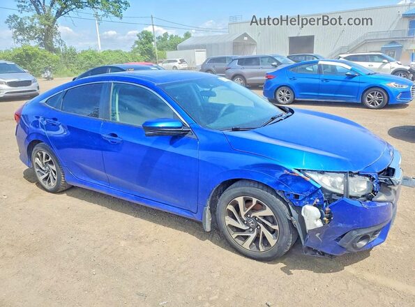 2HGFC2F83JH023295 2018 HONDA CIVIC Blue Front right