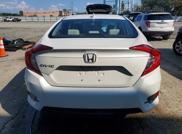 2HGFC2F83JH576416 2018 HONDA CIVIC White Հետևի տեսք
