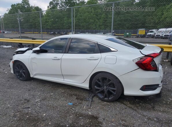 2HGFC2F83KH506450 2019 HONDA CIVIC White Հետևի ձախ