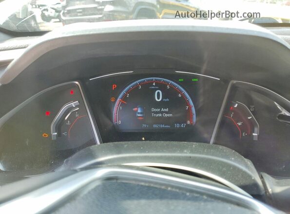2HGFC2F83KH506450 2019 HONDA CIVIC White Սարքավորումների վահանակի տեսք
