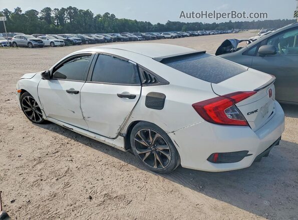 2HGFC2F83KH523023 2019 HONDA CIVIC White Հետևի ձախ