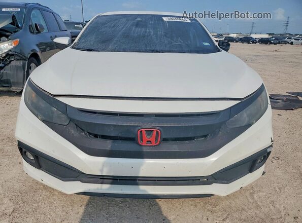 2HGFC2F83KH523023 2019 HONDA CIVIC White Դիմացի տեսք