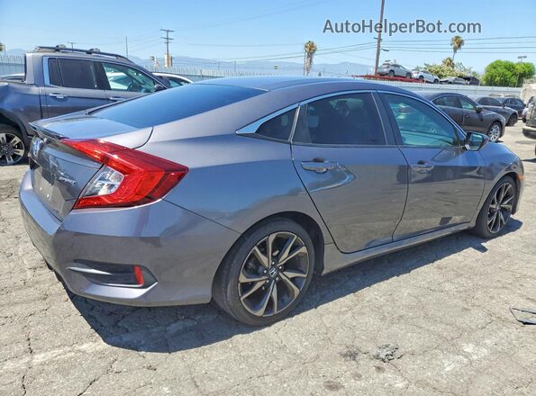 2HGFC2F83KH528349 2019 HONDA CIVIC Charcoal Trasero derecho