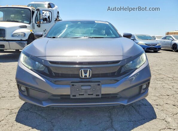 2HGFC2F83KH528349 2019 HONDA CIVIC Charcoal Vista frontal