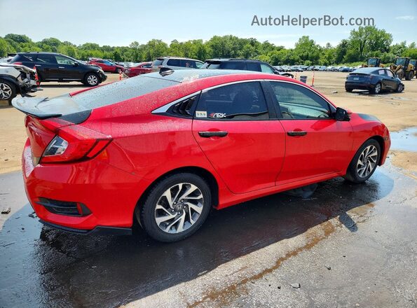 2HGFC2F83KH593444 2019 HONDA CIVIC Красный Задняя правая четверть