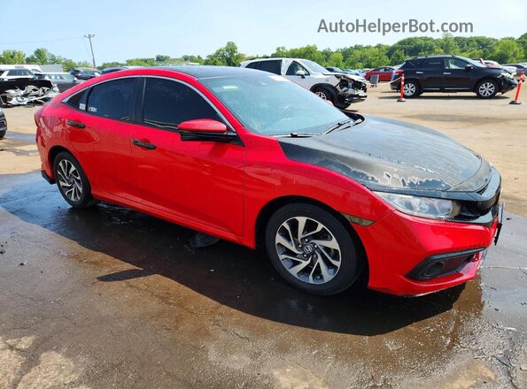 2HGFC2F83KH593444 2019 HONDA CIVIC Красный Передняя правая четверть