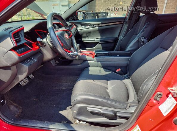 2HGFC2F83KH593444 2019 HONDA CIVIC Красный Вид салона спереди