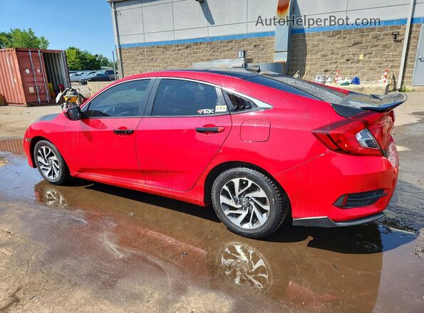 2HGFC2F83KH593444 2019 HONDA CIVIC Красный Задняя левая четверть