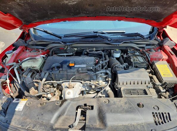 2HGFC2F83KH593444 2019 HONDA CIVIC Красный Вид задней части салона