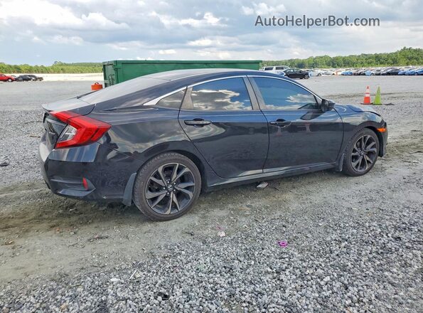 2HGFC2F83LH525937 2020 HONDA CIVIC Черный Задняя правая четверть