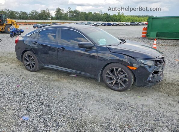 2HGFC2F83LH525937 2020 HONDA CIVIC Черный Передняя правая четверть