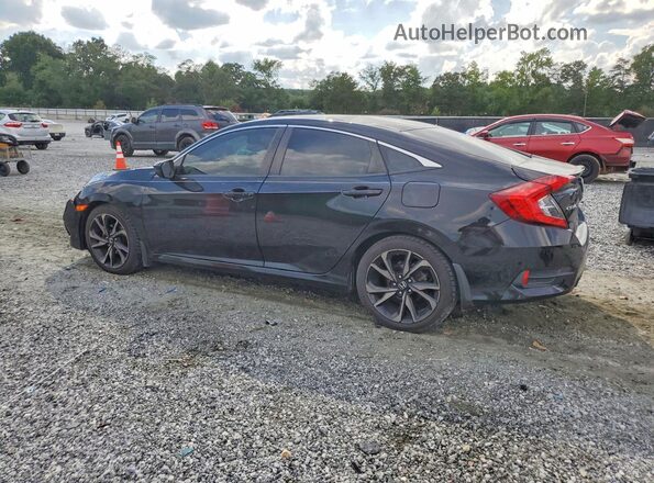2HGFC2F83LH525937 2020 HONDA CIVIC Черный Задняя левая четверть