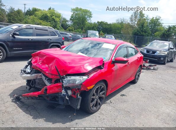 2HGFC2F83LH585443 2020 HONDA CIVIC Red Front left