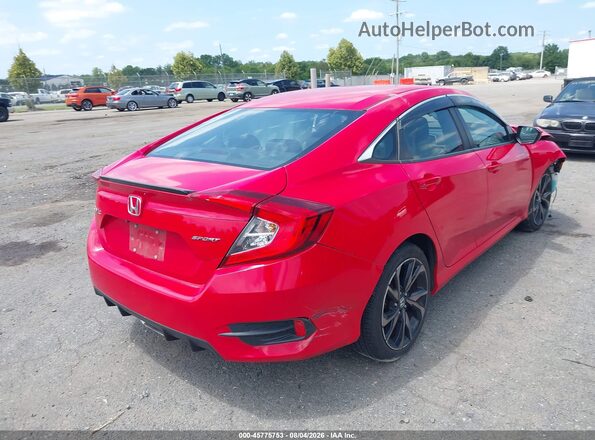 2HGFC2F83LH585443 2020 HONDA CIVIC Red Rear right