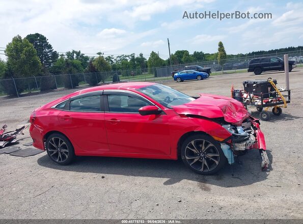 2HGFC2F83LH585443 2020 HONDA CIVIC Red 360 interior view