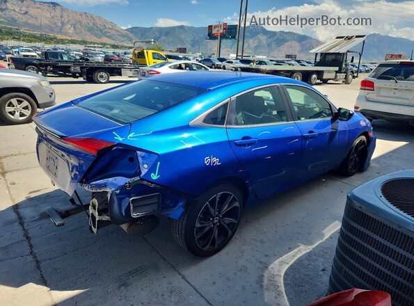 2HGFC2F83LH588228 2020 HONDA CIVIC Blue Trasero derecho