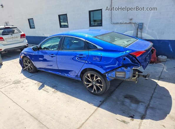 2HGFC2F83LH588228 2020 HONDA CIVIC Blue Trasero izquierdo