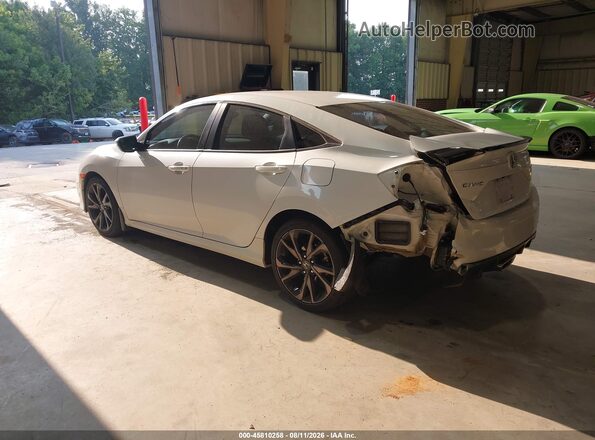 2HGFC2F83LH602127 2020 HONDA CIVIC Белый Задняя левая четверть