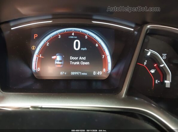 2HGFC2F83LH602127 2020 HONDA CIVIC Белый Вид задних сидений
