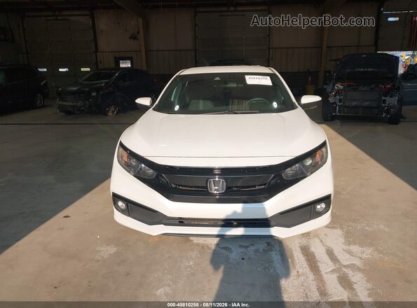 2HGFC2F83LH602127 2020 HONDA CIVIC Белый Вид задней части салона
