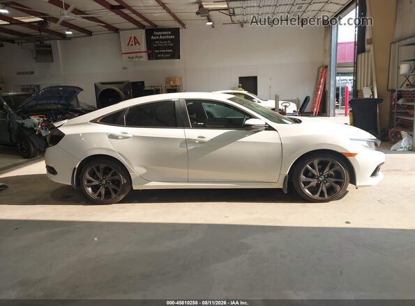 2HGFC2F83LH602127 2020 HONDA CIVIC Белый Панорамный вид салона 360°