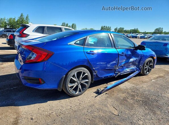 2HGFC2F83MH005027 2021 HONDA CIVIC Blue Rear right